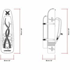 Cressi Batoh na freedivingové plutvy PIOVRA XL 112 x 30 x 30 cm čierna