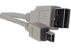 HADEX Kábel USB 2.0 konektor USB A / MINI-USB B (5 pinov) 1,5 m