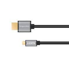 Krüger&Matz Kábel HDMI - micro HDMI 1,8m Kruger &amp; Matz Basic sivá KM1238