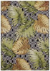 Hanse Home AKCIA: 80x165 cm Kusový koberec Flair 105611 Diamonds and Leaves Multicolored – na von aj na doma 80x165