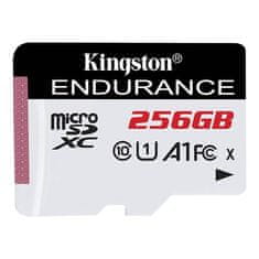 Kingston Endurance micro SDXC spominska kartica, 256 GB, 95/45MB/s, Class 10, UHS-I, U1, A1