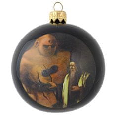 Decor By Glassor Vianočná ozdoba s potlačou Golema a Rabí Löwa