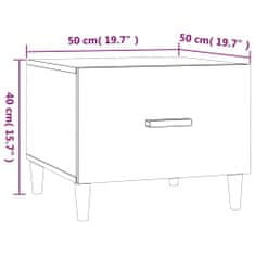 Vidaxl Konferenčný stolík sivý dub sonoma 50x50x40cm spracované drevo