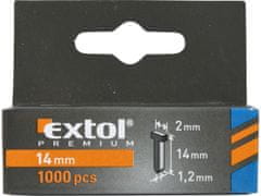 Extol Premium Klince, balenie 1000ks, 14mm, 2,0x0,52x1,2mm