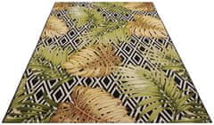 Hanse Home Kusový koberec Flair 105611 Diamonds and Leaves Multicolored – na von aj na doma 80x165