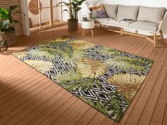 Hanse Home AKCIA: 80x165 cm Kusový koberec Flair 105611 Diamonds and Leaves Multicolored – na von aj na doma 80x165