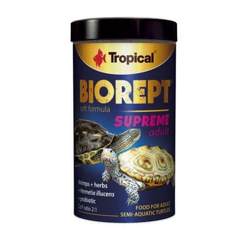 TROPICAL Biorept Supreme Adult 100ml/28g mäkké krmivo pre vodné korytnačky