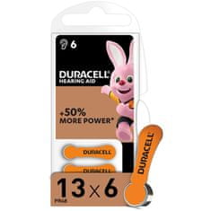 Duracell 6x Batérie do načúvacích prístrojov DA-13 BL6