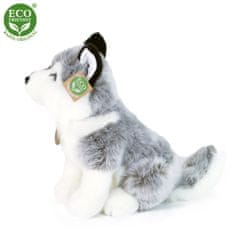 Rappa Plyšový pes husky sediaci 30 cm ECO-FRIENDLY