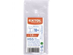 Extol Premium Vrták do kovu HSS, bal 10ks, O 1,0mm