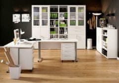 eoshop Dvierka Office 432 biela/sklo