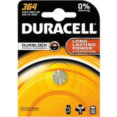 Duracell 1x Gombíková Batéria D 364 SR60 G1 Blister