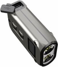 Nitecore Tini2 Titanium vrecková baterka 500 lúmenov, titán