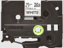 BROTHER flexibilní páska TZEFX241/ bílá-černá/ 18mm