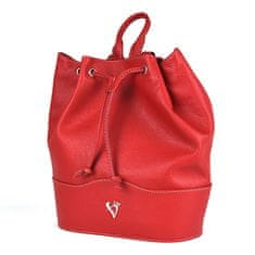 VegaLM Kožený batoh z pravej kože v červenej farbe