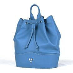 VegaLM Kožený batoh z pravej kože v modrej farbe