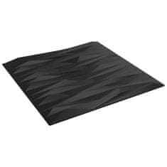 Vidaxl Nástenné panely 24 ks čierne 50x50 cm EPS 6 m² kameň