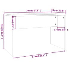 Vidaxl Sada toaletného stolíka čierna 74,5x40x141 cm