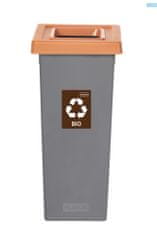 Plafor Odpadkový kôš na triedený odpad Fit Bin gray 53 l, hnedý - bio odpad