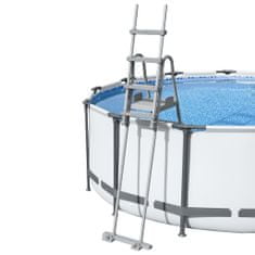 Petromila vidaXL Bestway Flowclear 4-stupňový bezpečnostný rebrík do bazéna 132 cm
