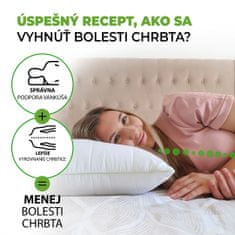 Vitapur BASE+ Soft 2-Pack, 40x80cm: Univerzálne vankúše s nastaviteľnou výškou a priedušnou polyesterovou výplňou