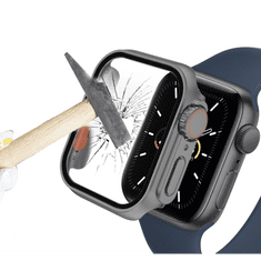 BB-Shop Puzdro 2v1 + tvrdené sklo pre Apple Watch 7/8 45MM, čierne