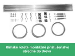 Gardenioo Rímska roleta 2,5m x 3m béžová (premium dekor) + montážna sada do dreva