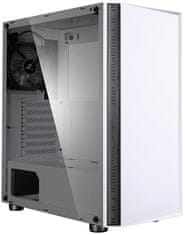 Zalman skriňa R2 White / Middle tower / ATX / 1x120mm RGB fan / USB 3.0 / USB 2.0 / tvrdené sklo