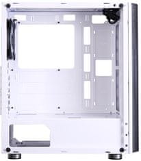 Zalman skriňa R2 White / Middle tower / ATX / 1x120mm RGB fan / USB 3.0 / USB 2.0 / tvrdené sklo