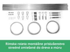 Gardenioo Rímska roleta 2,5m x 3m béžová (premium dekor) + montážna sada do dreva a múru