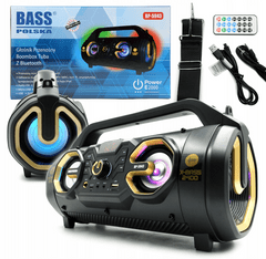 Bass Bluetooth reproduktor BoomBox s rádiom BASS