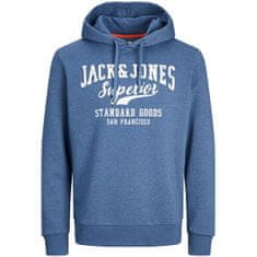 Jack&Jones Pánska mikina JJELOGO Regular Fit 12238250 Ensign Blue (Veľkosť M)