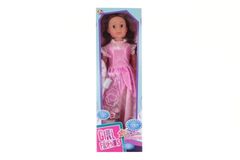 Bábika chodiaca ružové šaty 80 cm