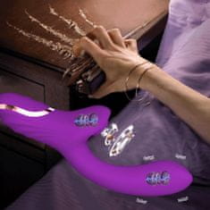 Vibrabate Veľký fialový orgazmický vibrátor na sanie klitorisu