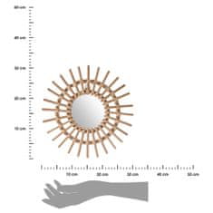 Dekorstyle Prútené nástenné zrkadlo Slnko 30 cm