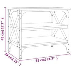 Vidaxl Bočný stolík dub sonoma 55x38x45 cm spracované drevo