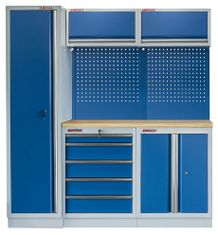 AHProfi Zostava kvalitného PROFI BLUE dielenského nábytku, 5 ks - MTGS1300BAL02