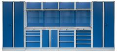 AHProfi Kvalitný PROFI BLUE dielenský nábytok - 4535 x 2000 x 495 mm - MTGS1300A22