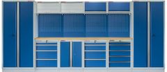 AHProfi Kvalitný PROFI BLUE dielenský nábytok - 4535 x 2000 x 495 mm - MTGS1300A1 Blue