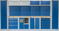 AHProfi Kvalitný PROFI BLUE dielenský nábytok 3920 x 495 x 2000 mm - MTGS1301AB Blue