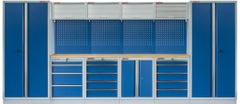 AHProfi Kvalitný PROFI BLUE dielenský nábytok - 4535 x 2000 x 495 mm - MTGS1300AI Blue