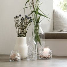 Decor By Glassor Číra váza s motívom lúčnych kvetín
