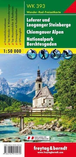 Freytag & Berndt WK 393 Lofer, Leogang, Steinberg 1:50 000 / turistická mapa