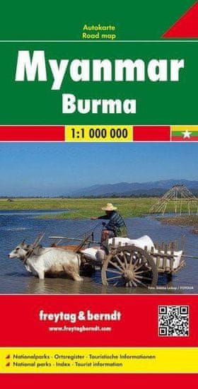 Freytag & Berndt AK 182 Mjanmarsko - Burma 1:1 000 000 / automapa