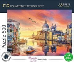 Puzzle UFT Romantic Sunset Benátky, Itálie - 500 dílků