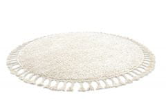 Dywany Łuszczów AKCIA: 160x160 (prúmer) kruh cm Kusový koberec Berber 9000 cream kruh 160x160 (priemer) kruh