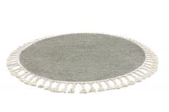 Dywany Łuszczów Kusový koberec Berber 9000 green kruh 120x120 (priemer) kruh