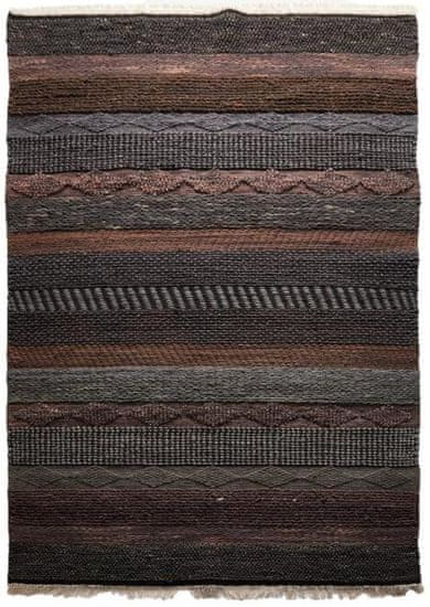 Diamond Carpets Ručne viazaný kusový koberec Black Melange DE 2006 Multi Colour