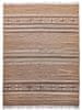 Ručne viazaný kusový koberec Ginger DESP P83 Brown Cream 80x150