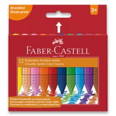 Faber-Castell Voskové pastelky Colour Grip Jumbo 12 farieb